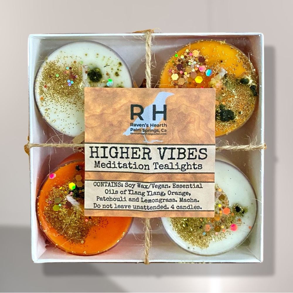 Higher Vibes Tealight Candles | Soy Wax | Vegan